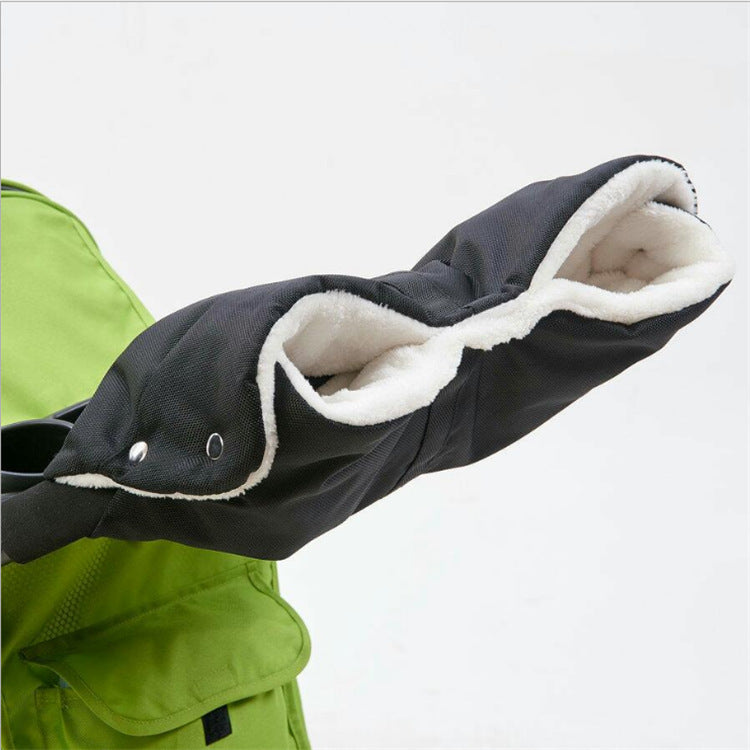 Factory Outlet Baby Stroller Warm Gloves Thickened Polar Fleece Windproof Child Car Handle Warmer Cover Wholesale