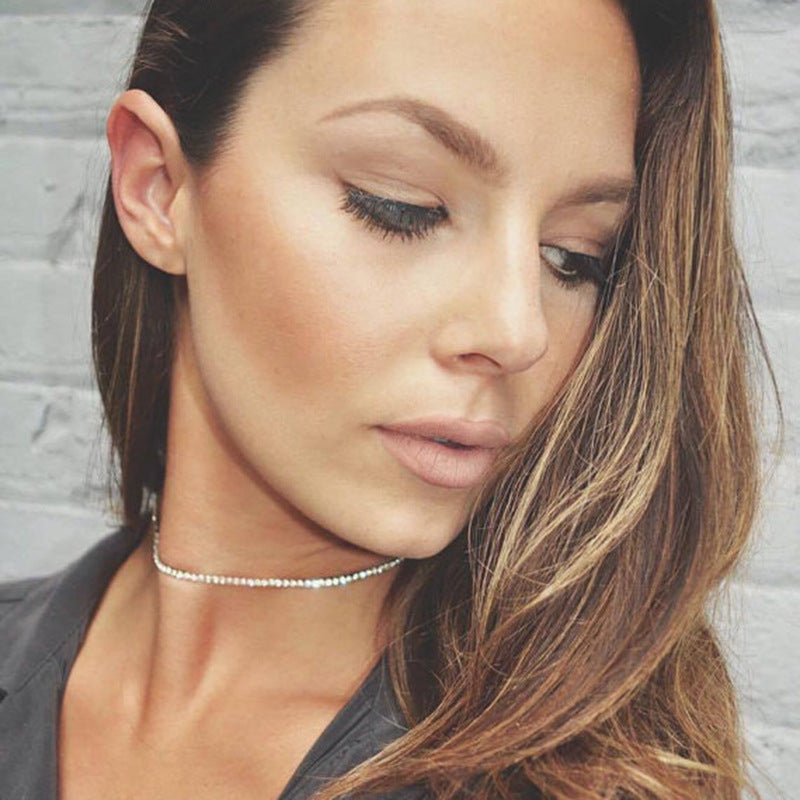 Europe and America model diamond necklace