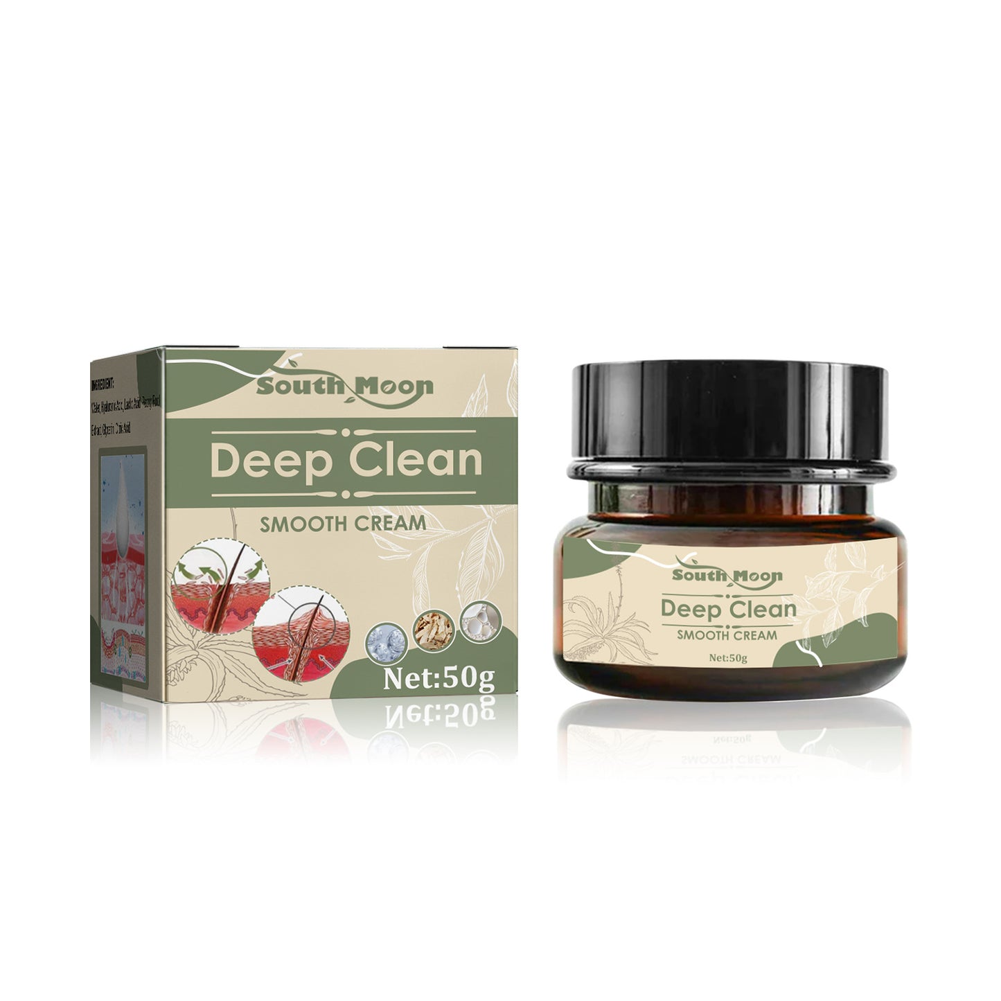 South Moon Deep Cleansing Smoothing Cream Body Cleansing Soft Smooth Moisturizing