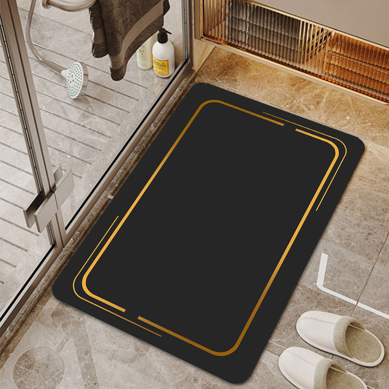 Light luxury bathroom absorbent and household non-slip mat