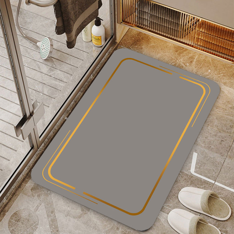 Light luxury bathroom absorbent and household non-slip mat