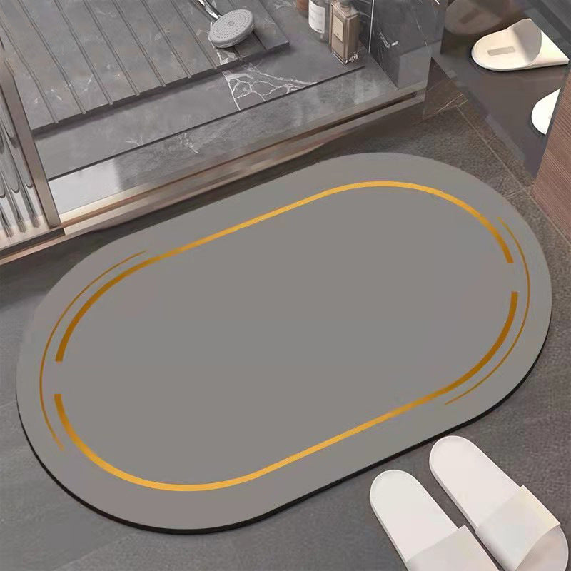 Light luxury bathroom absorbent and household non-slip mat