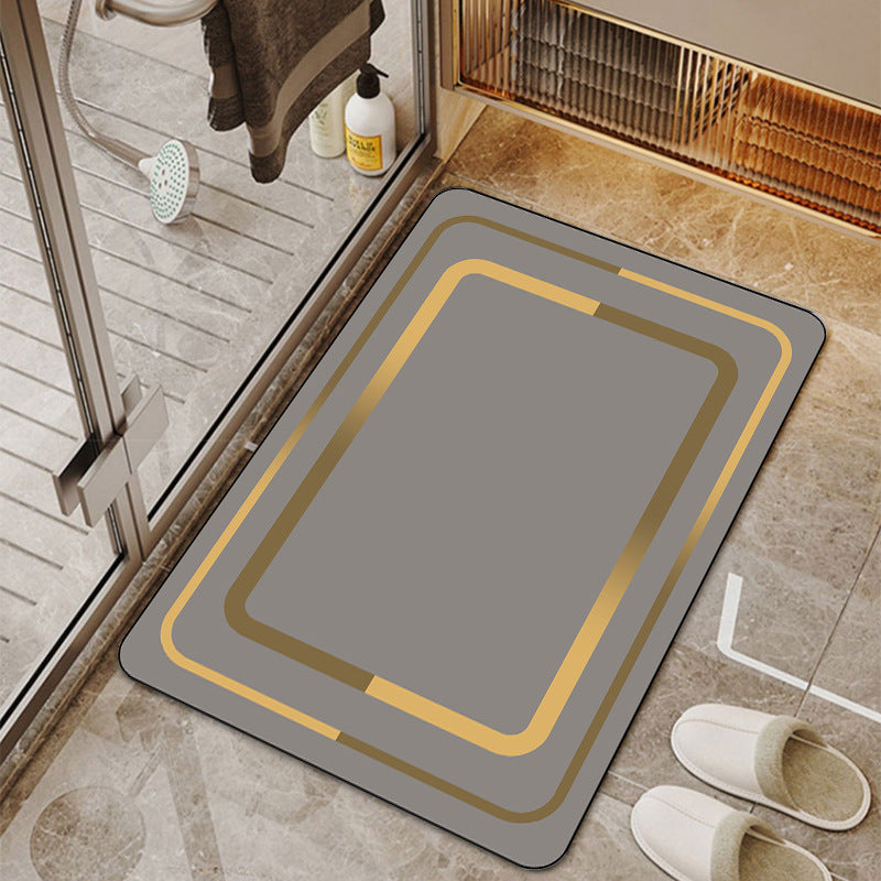 Light luxury bathroom absorbent and household non-slip mat