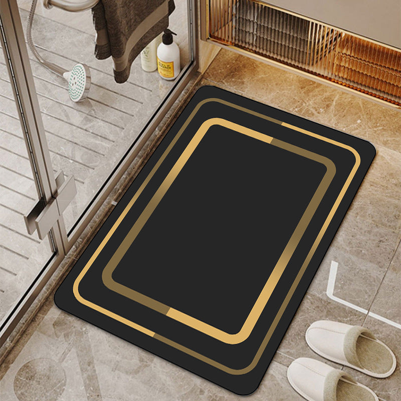 Light luxury bathroom absorbent and household non-slip mat