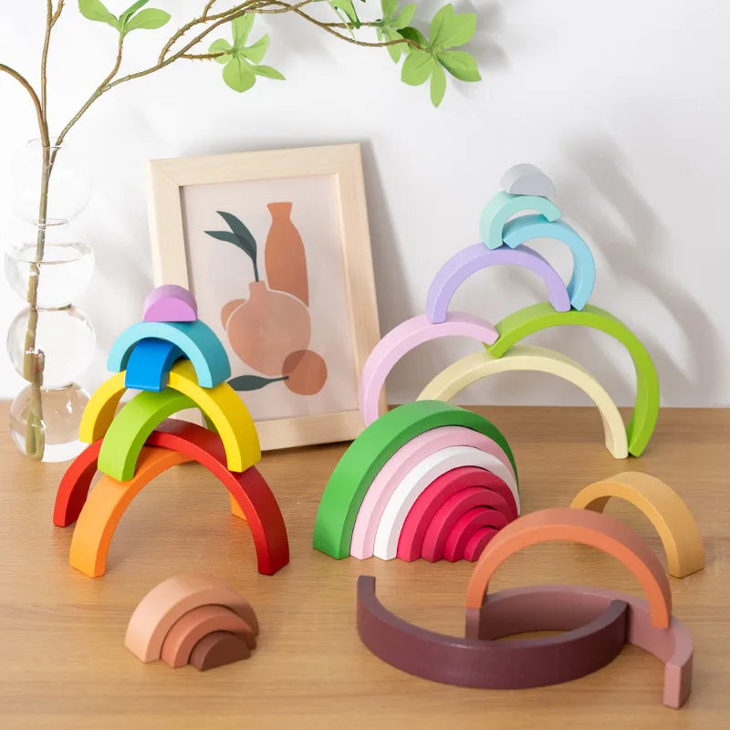 Rainbow Arch Wooden Stackers