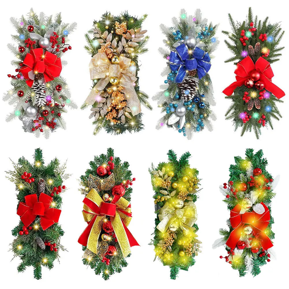 Twinkle Teardrop Christmas Swag
