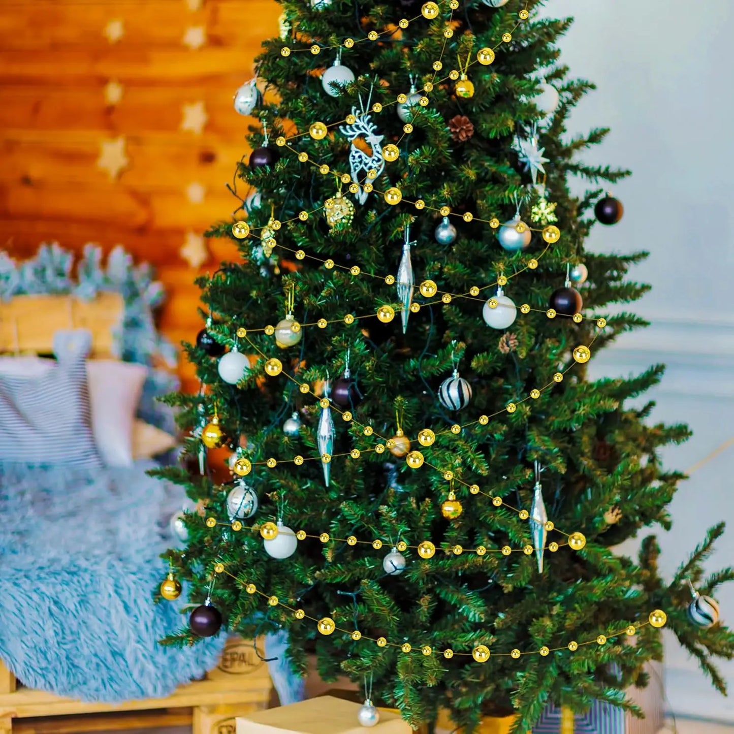 Sparkling Festive Bead Garland