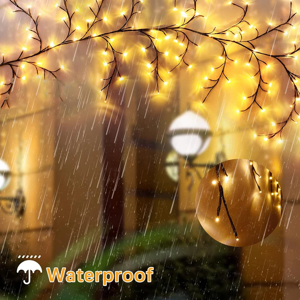 Solar-Powered Festive Tree Lamp