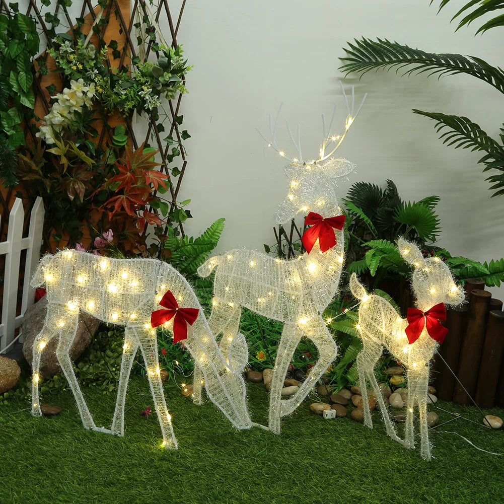 Glowing Holiday Deer Decor