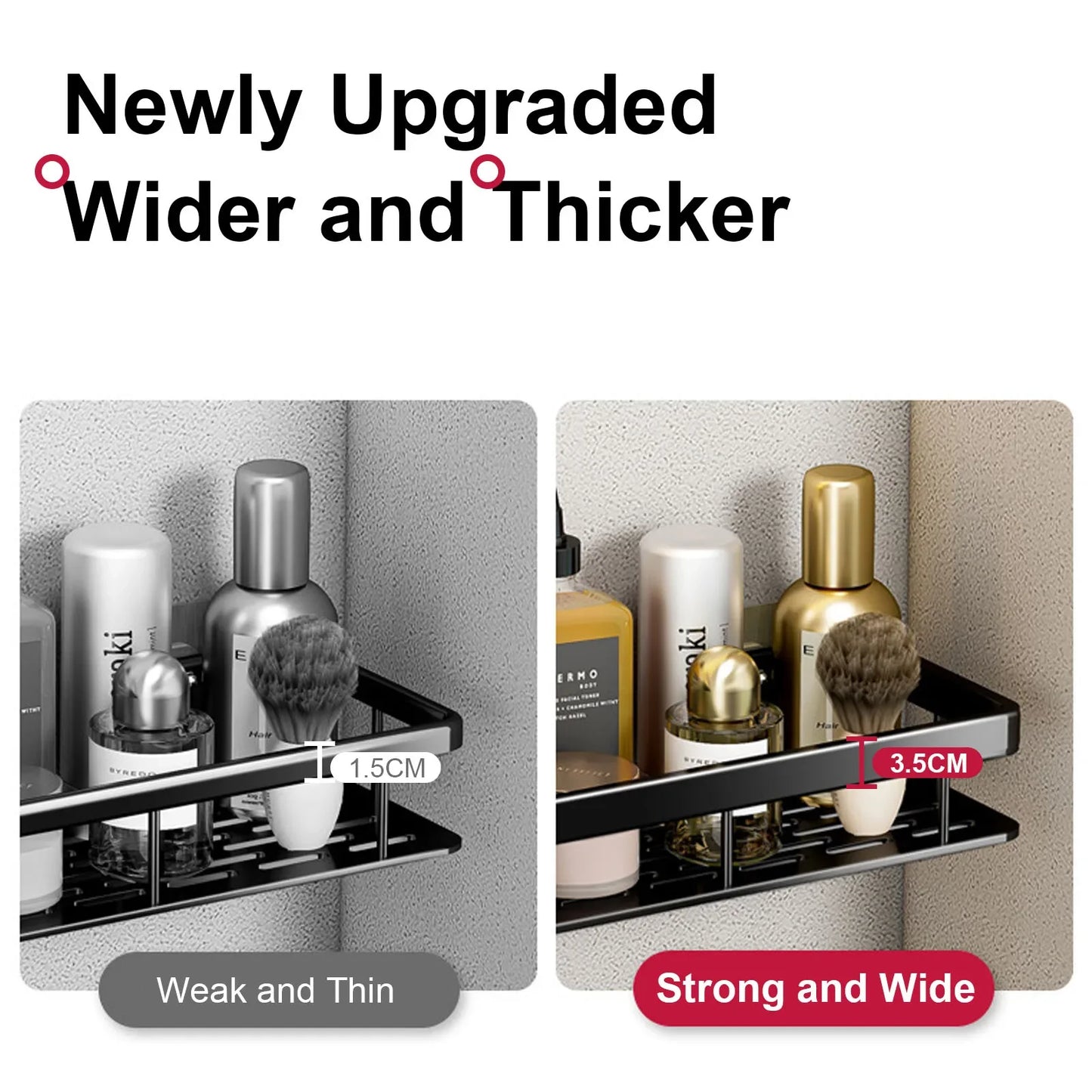 Magic No-Drill Shower Shelf