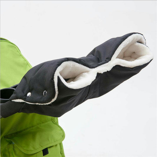 Factory Outlet Baby Stroller Warm Gloves Thickened Polar Fleece Windproof Child Car Handle Warmer Cover Wholesale