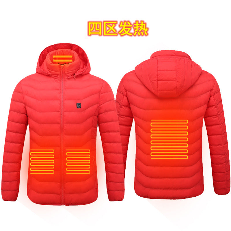 Heating clothing  new winter light and thin heating cotton jacket men's electric heating vest USB constant temperature heating clothing