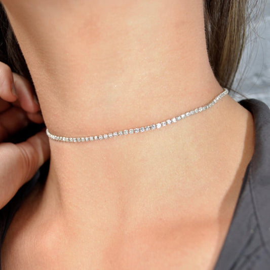 Europe and America model diamond necklace