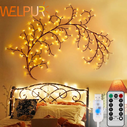 Solar-Powered Festive Tree Lamp