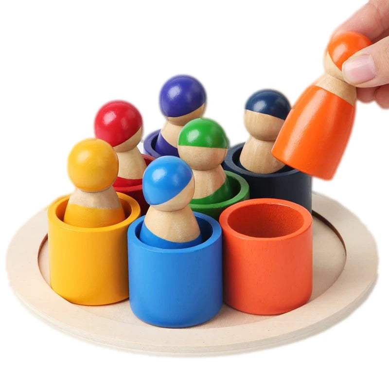 Colorful Wooden Rainbow Puzzle