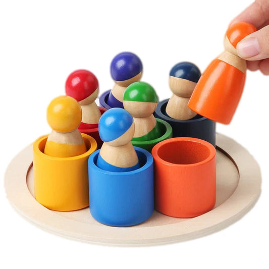 Colorful Wooden Rainbow Puzzle
