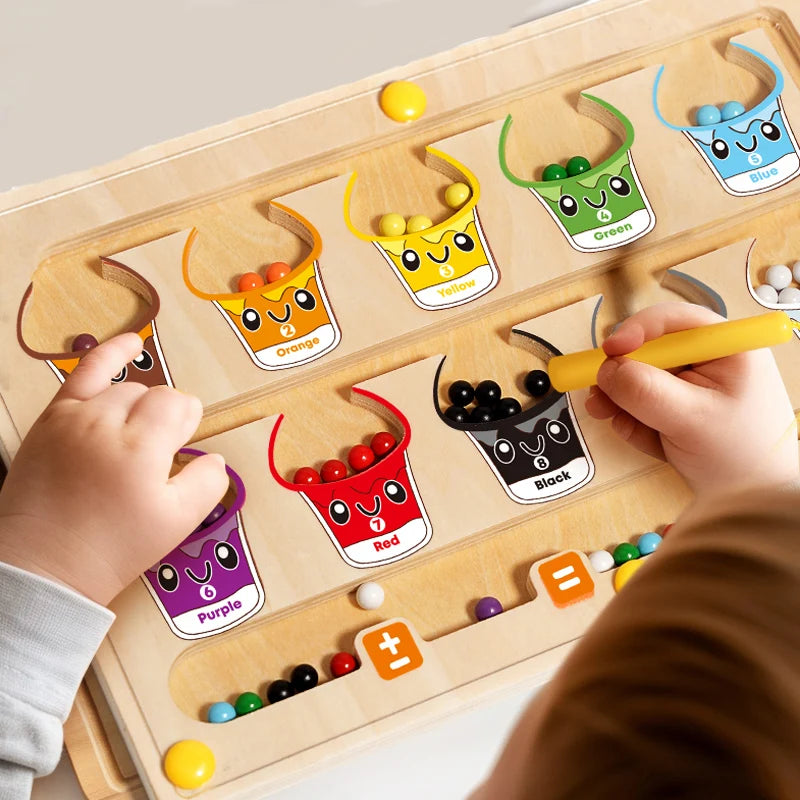 Colorful Magnetic Learning Maze