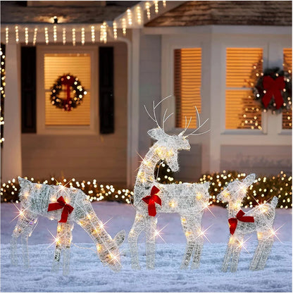 Glowing Holiday Deer Decor