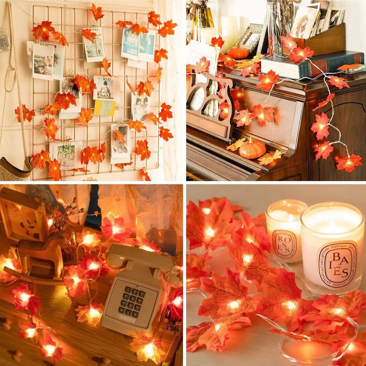 Maple Leaf Fairy Lights