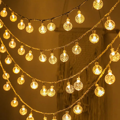 Sparkling Snowflake Fairy Lights