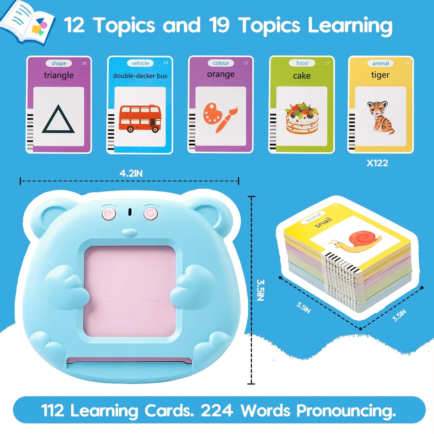 BelloChiddo Talking Flash Cards