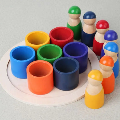 Colorful Wooden Rainbow Puzzle