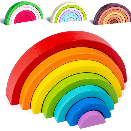 Rainbow Arch Wooden Stackers