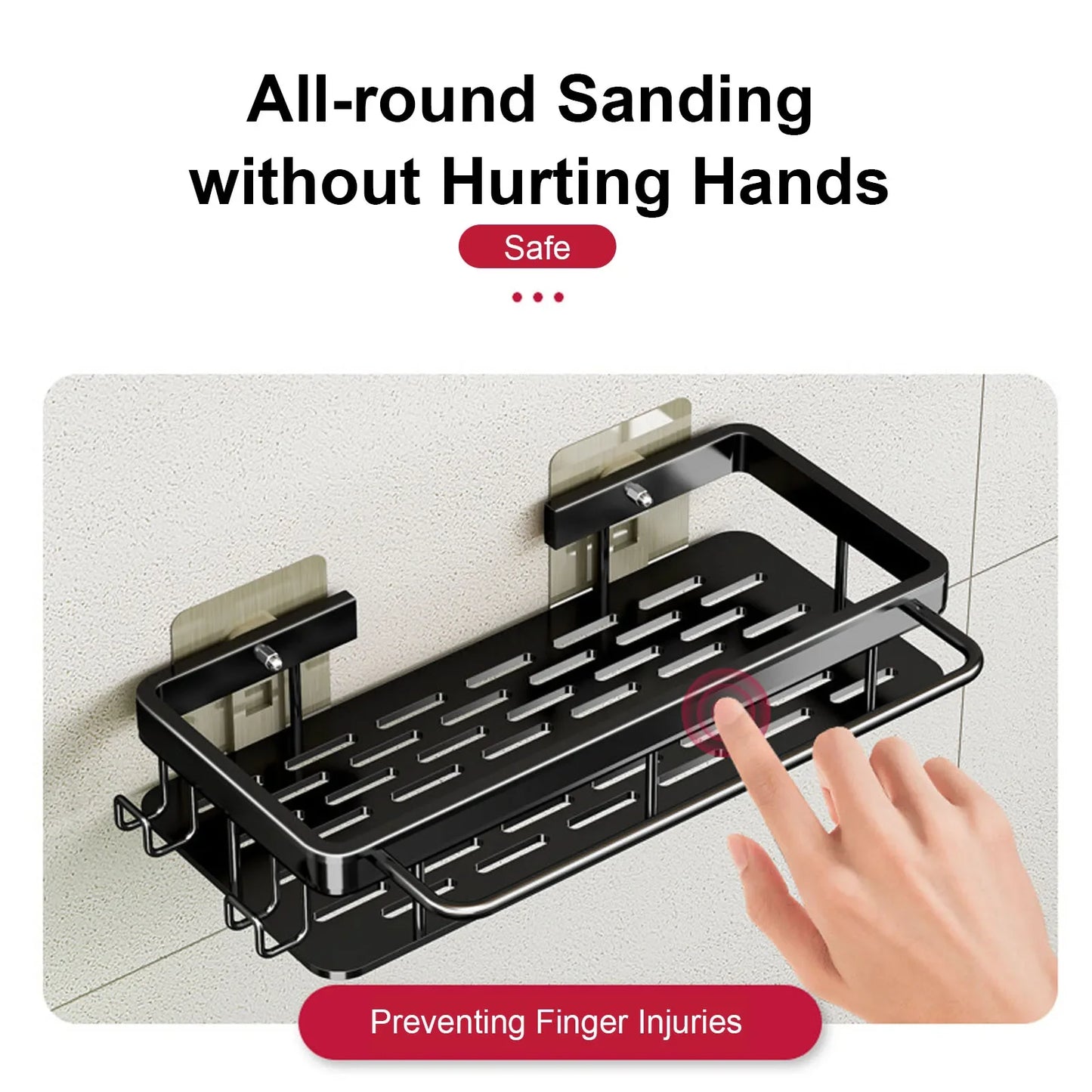 Magic No-Drill Shower Shelf