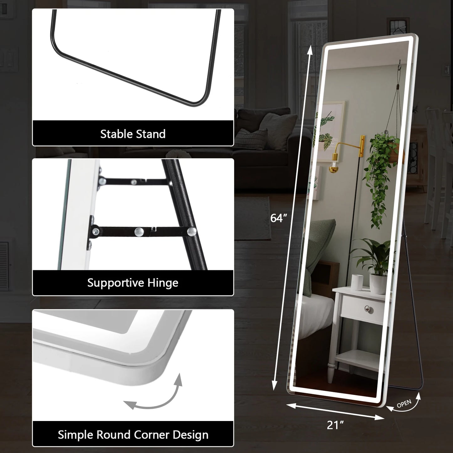 Elegant Full-Length Mirror