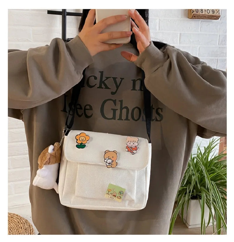 Chic Canvas Crossbody Bag