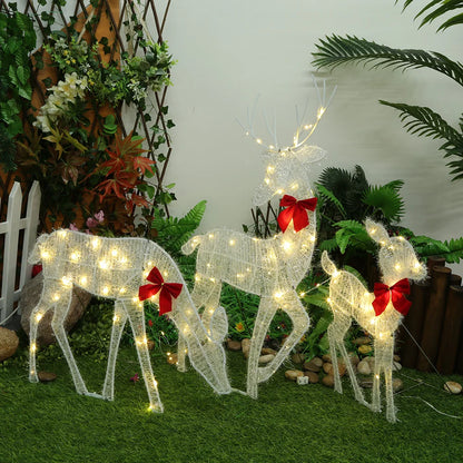 Glowing Holiday Deer Decor