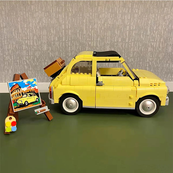 Classic Yellow Car Building Kit