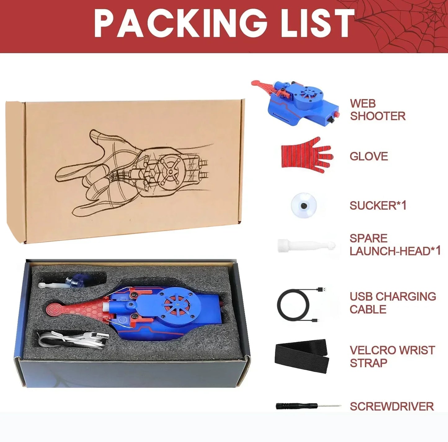 Spider-Man Web Shooter Gloves