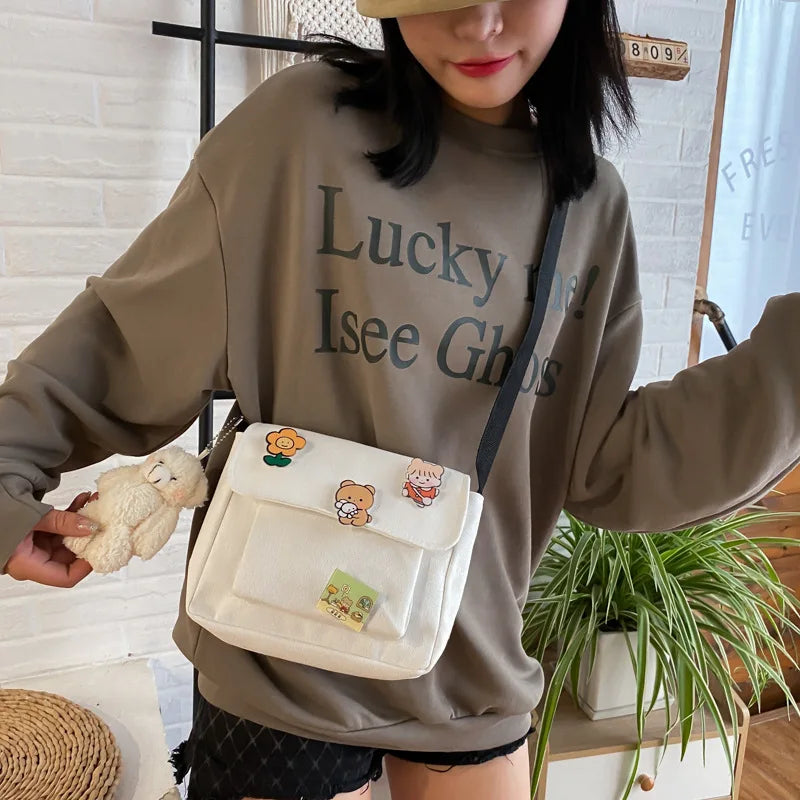 Chic Canvas Crossbody Bag