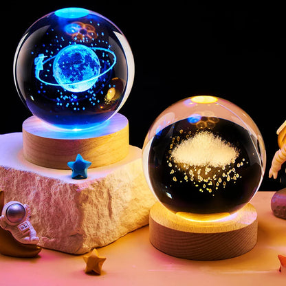 Cosmic Glow Crystal Lamp
