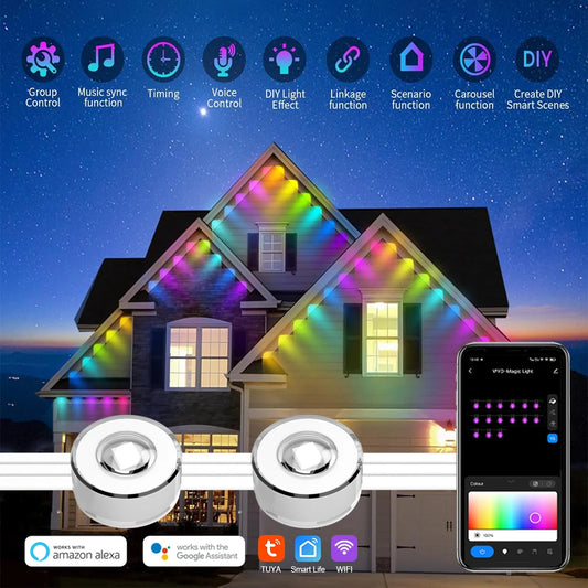 GlowBright Outdoor Festival Lights